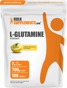 BulkSupplements.com Proszek L- glutamina - Suplement glutaminy, Suplement aminokwasów - Lemon Ice Flavor włoski, 7g na serving, 700g (1,5 kg) (Opakowanie po 1)