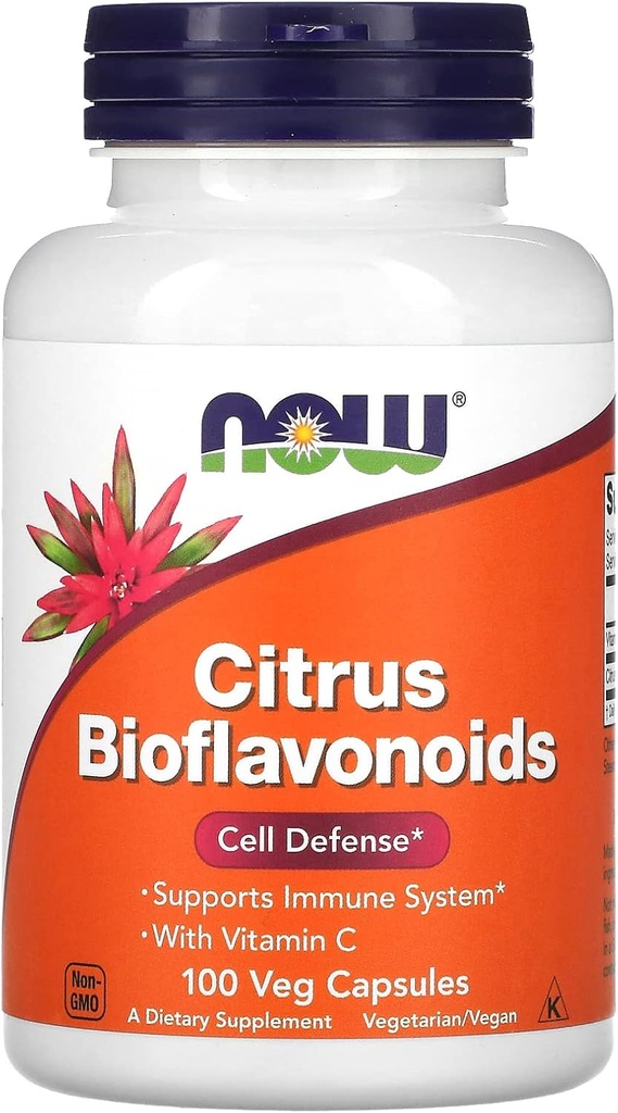 Teraz żywność Citrus Bioflavonoid, 100 Hrabia (Opakowanie 1)