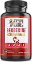 Berberine HCL 1200mg z Ceylon Cynamon, Bitter Melon i Green Tea Extract 124; Pomaga układu sercowo-naczyniowego i GI Zdrowia z wsparcia układu immunologicznego - 120 Kapsułki