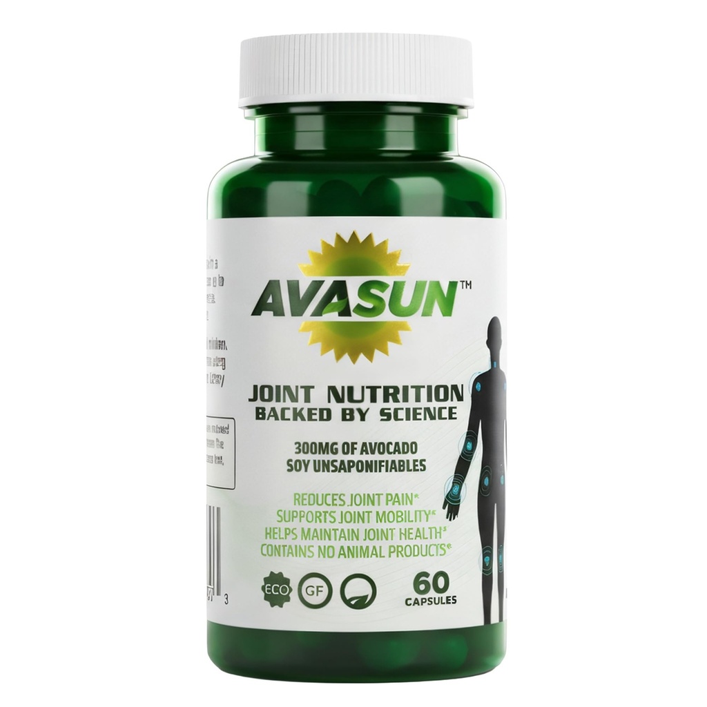 Joint Health Supplement, Backed by Science, Avocado Soy Unsaponiable, 300Mg ASU, Plant Based, Dairy Free, Gluten Free, Non-GMO, 60 Daily Capsules per Bottle (2 Month Supply)