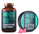 WILD FUEL Keto Candy z MCT Oil and Collagen and Digestive Enzymes z Probiotic i Prebiotic Bundle