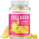 Kolagen Gummie dla kobiet 124; 200mg Zhydrolizowany Kolagen + 2500mcg Biotin, Witamina C, E & Zinc 124; Antystarzenie, Wzrost włosów, Skóra, Silne paznokcie 124; Nie-GMO Gummy Suplementy witaminy 124; 60 Hrabia