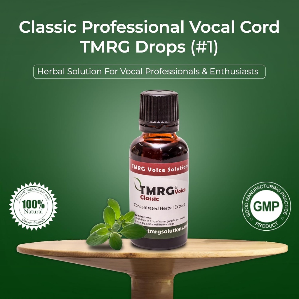 Classic Professional Vocal Cord Remedy 100% Natural Herbal Voice Supplement Drops for Sore Throat Hoariess Vocal Hoarness Vocal Damage Vocal Repair Vocal Problems cracked Voice (15 ml)