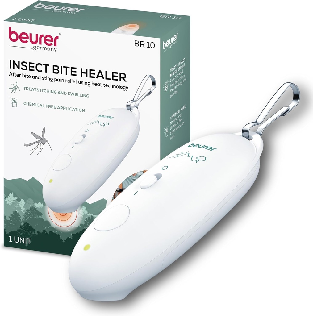 Beurer BR10 Uzdrawiacz owadów z klinem, przenośne swędzenie i obrzęk ulga dla nietoksycznego leczenia Mosquito Bites i innych wspólnych owadów Bites, Outdoor zasadnicze