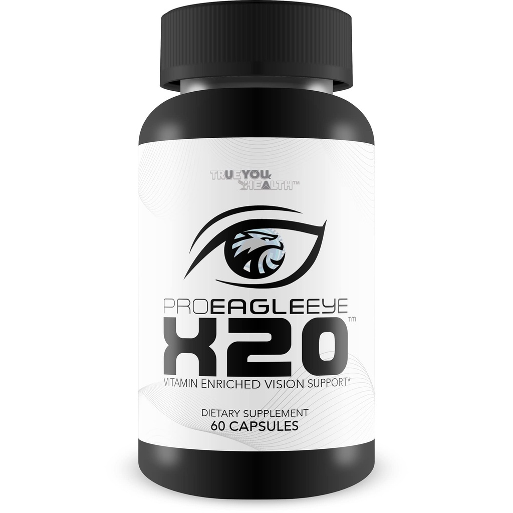 Pro EagleEye x20 - Witamina wzbogacona Wsparcie Wizji - Multi- Witamina & Suplement do Wizji mineralnej - Aid Eye Sight & Eye Health - Pro Eagle Eye X20 Witaminy do wzmocnienia Wizji - Szczegóły pomocy