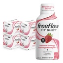 Wolna Fit Energy Shots, Strawberry Burst, Natural Cafeline Boost z L- theanine, Ginseng, Witaminy, Prebiotyki, Elektrolity (24 Count, 2oz Shots)