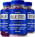 (3 Pack) Blue Steel Gummies for Men, Daily Nutrition to Boost Confidence and Total Health, All Natural Supplement to Support Peak Performance, Official Mężczyzna Gummy, BlueSteel Recenzje (180 Gummies)