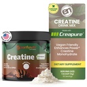 Proszek jednowodny EarthNutri Creatine - Pure Creatine Supplement for Muscle Strength, Strength & Performance - Non-GMO, Sugar- Free, Additive- Free - dla mężczyzn i kobiet, Unflavored 250g
