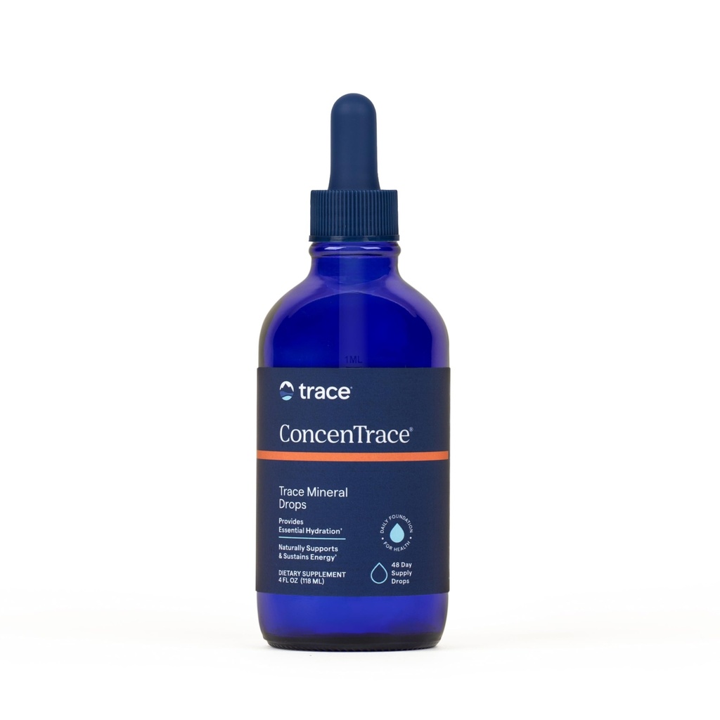 Ślad minerałów ConcenTrace Ślad minerałów Dropy 124; Wspiera energię, trawienie, Bone Health & Hydration, 70 + jonowe minerały śladowe w / Magnezu, Chlorek i Potas 124; Keto, Vegan & Non-GMO