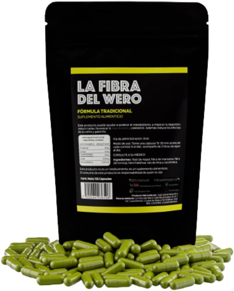FIBRA DEL WERO WERO 124; Cactus Fiber z różowym grejpfrutem 124; 100% Natural Supplement Equipment 124; Pakiet "Miesiąc i pół"