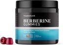 Berberine Gummies z Berberine HCL, Ceylon Cynamon & Ogęstość mleka do wsparcia immunologicznego i metabolizmu - Berry Cherry Flavor - 60 Count