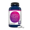 MD Life L- Metylfolan 7, 5 mg Suplement - Active L Metylfolate Suplement - 60 Kapsułek - L- Metylfolan 7, 5 mg - Maksymalna moc MTHFR W / Podstawowe aminokwasy