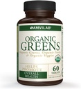 Organiczne Zielone, Owoce i warzywa Najlepszy suplement do zwiększenia energii, Detox, Poprawa zdrowia. USDA Organic, Gluten Free, Wegan, Non-GMO, No. 1 Źródło Esential Nutrition ent- Bogata SuperFood 60 Count
