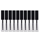AKOAK 10 Opakowania 4 ml przezroczysty, wielokrotnego użytku, pusty pojemnik na tubkę do makijażu Fiolki Cosmetic Tool for Eyelash Growth Oil / Mascara z pędzlem do domu i podróży