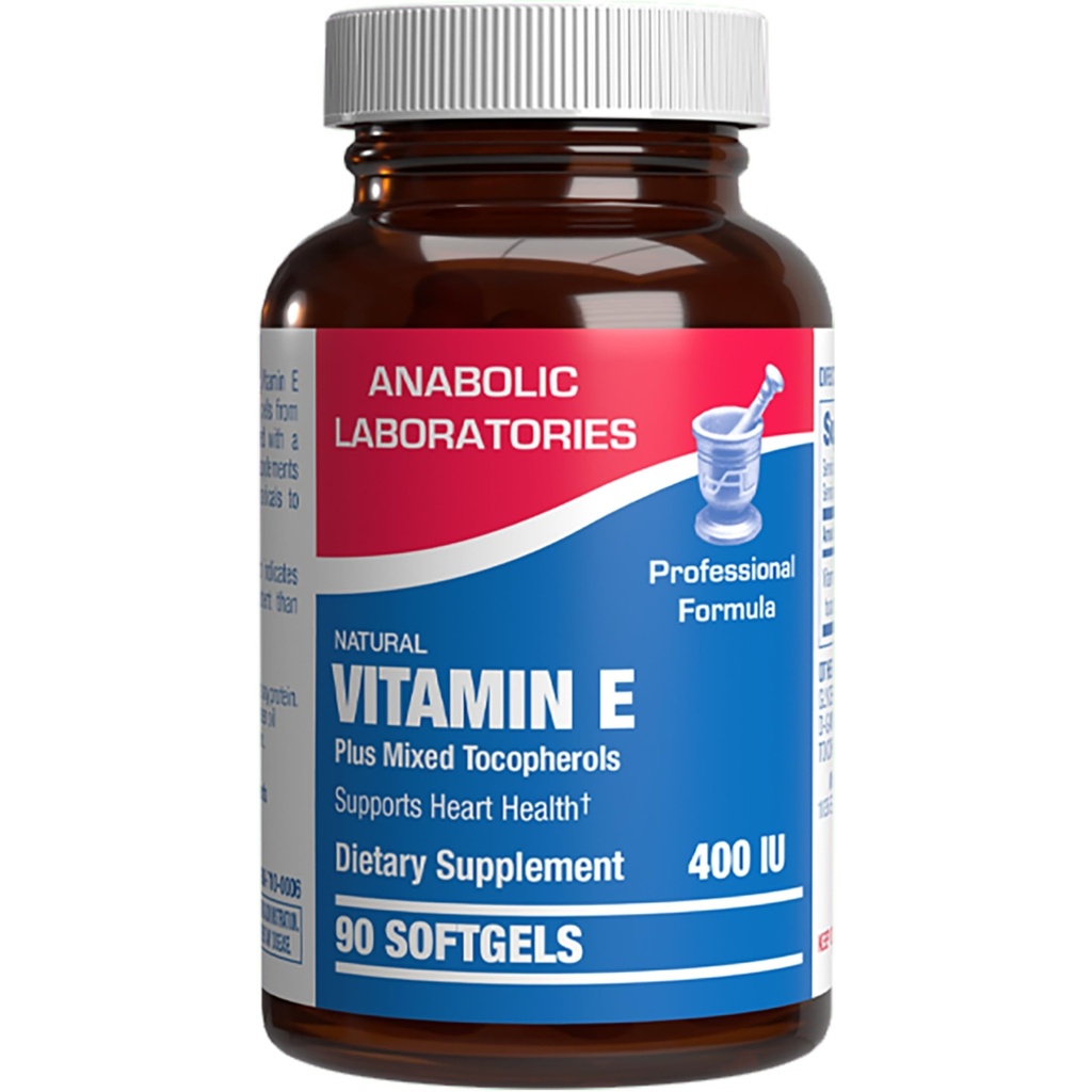 Witamina E 400 IU Softgels - Formuła kliniczna Naturalna witamina E Suplement Complex z d- Alpha Tocoferol & Mieszane Tocoferole do skóry włosów i paznokci Plus Przeciwutleniacze immunologiczne - 90 Słupki