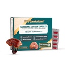 Red Reishi Mushroom Kapsułki dla odporności, Ganoderma lucidum Extract, Natural Vegan Reishi Mushrooms Daily, 70mg, 30 Kapsułki