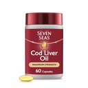 Seven Seas Cod Liver Oil Ekstra wysoka wytrzymałość 60 Kapsułki