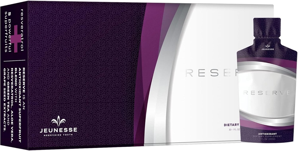 Jeunesse Global Reserve - Antyoksydant Fruit Blend Nutritional Supplement- 30 pakietów na pudełko (30ml)