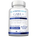 Zatwierdzona nauka GABA + - Promowanie spokoju, poprawy snu, nastroju boost - GABA, L- Theanine, L- Arginina, Witamina B6, BioPerine - Wysoka absorpcja - 60 Kapsułek - Wegan