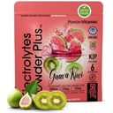 Proszek PowderWitamina Electrolytes Plus (50 Servings) Guava Kiwi Electrolyte Proszek Zero Calorie Keto, 0 Cukier, Nie Maltodekstryna, 1000mg potasu, 120mg wapnia, 120mg magnezu, Hydration Powde