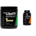 JYM Supplement Science Pre Jym Rainbow Sherbet Pre- Trening, 30 Sług & Vita JYM Multivitamin dla sportowców, 60 Tablets Bundle