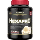 ALLMAX Nutrition HEXAPRO, French Vanilla - 5 lb - 25 Grams of Protein Per Serving - 8- Hour Trwała Release - Zero Cukier - 52 Służenie