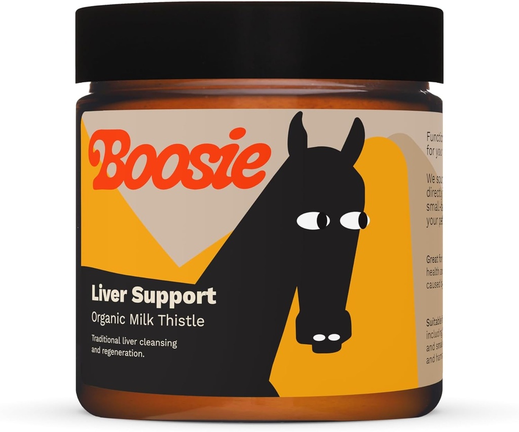 Boosie Organic Milk Thistle Proszek dla psów i kotów - Wspiera czynność wątroby i układ immunologiczny - Przeciwutleniacz - Bogaty w silimarynę - 100% Natural Without Additives lub Środki konserwujące - Pet Nutrition
