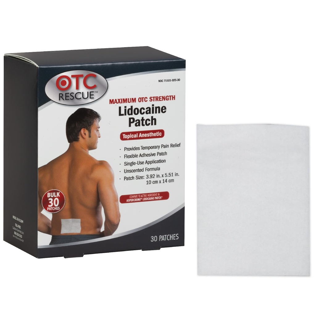 4% Lidokaina Relief Pain Patch 124; Maksymalna moc pozagiełdowa 124; 30- Count 124; 3,93 "x 5,51" 124; Pochłania niewielkie Aches i Pains 124; Odor Free Ingestic 124; Astezja miejscowa 124; Łatwy do zastosowania elastyczny kleju