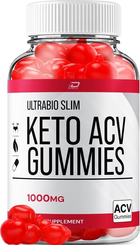 Ultra Bio Slim Keto Plus ACCV Gummies Suplement diety - UltraBio Slim Keto Apple Cider Gummies Ocet Recenzje, Maksymalna moc BiSlim Gummies do zaawansowanego zarządzania wagą (1 Pack - 60 Gummies)