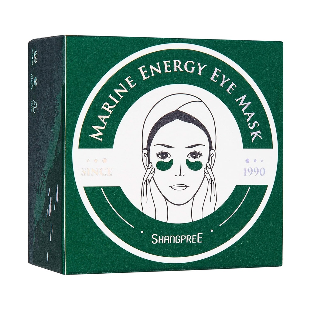 SHANGPREE Eye Mask (30 par masek), pod plastry na oczy, Premium Koreański Pielęgnacja skóry (Energia morska)
