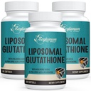 2400 MG Liposomal Glutathione Softgels, Max Absorption, Active Form L- Glutathione Reduced (GSH), z kwasem hialuronowym, Resweratrol, Master Antioksydants for Detox, Mózg, System immunologiczny, 180 Softgels
