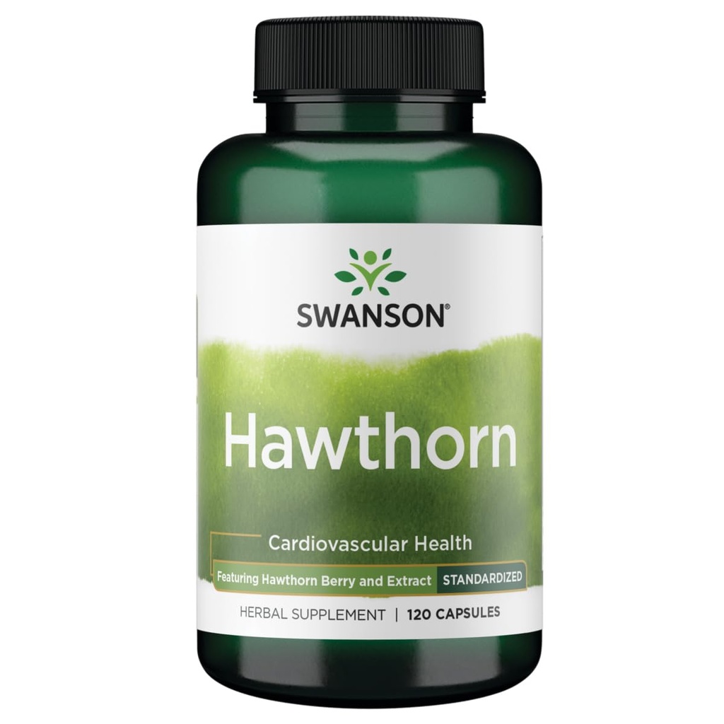 Ekstrakt Swanson Hawthorn (standardowy) 250 Miligramów 120 Kapsułek