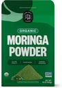 FGO Organic Moringa Oleifera Leaf Powder, 16oz luzem Resealable Pouch, Sourced from India, Non-GMO, Opakowania może Vary (Opakowanie 1)