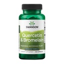 Swanson Quercetin & Bromelain- Promowanie wsparcia zdrowia układu oddechowego - Pomoc Sezonowy system immunologiczny Zdrowie - Wsparcie Cholesterolu Poziomy już w / i Normalny zakres 100 Czapki (250mg Quercetin / 78mg Bromelain)