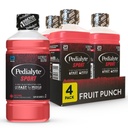 Pedialyte Sport Electrolyte Drink, Szybkie nawodnienie z 5 Kluczowe elektrolity do wsparcia mięśni Przed, Podczas, & Po ćwiczeniach, Punch owoców, 1 Liter, Opakowanie 4