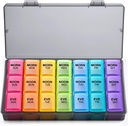 Cotygodniowy organizator pill 3 razy dziennie, duże Gelibo codzienne pill cases Box dla witaminy / oleju rybnego / tabletki / suplementy - zapalenie stawów Przyjazny