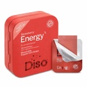DISO - Energia - Szybkie rozpuszczanie kofeiny paski z witamin, Strawberry Flavor, Wegan, Sugar Free, Wysoka absorpcja, Gluten Free, Indywidualnie zapakowane, 30 Rozpuszczalne paski