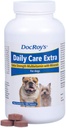 Doc Roy 's Daily Care Extra, Advanced Multivitamin for Dogs, Wsparcie energii, immunologiczne, Mięśnie, Kości i Mózgu Zdrowia, Zapewnia witaminy A C D3 E B Complex, Żelazo Cynk Magnezu jodu, Made in USA 180