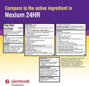 Glenmark Terapeutyka Esomeprazol Magnezu USP 20 mg, Opóźnione uwalnianie kapsułki, Zabiegi częste Heartburn, 42 Kapsułki
