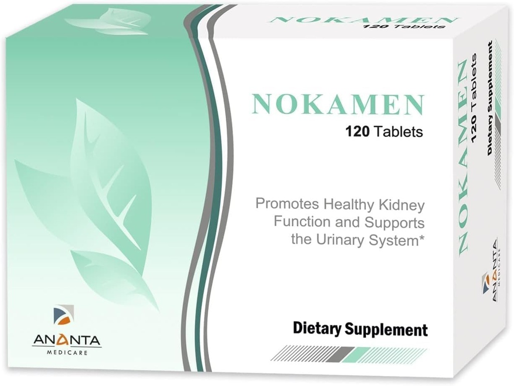 ANANTA Medicare Nokamen Nedney Supplement Supplement - Formuła ziołowa dla Traktu moczowego - 120 tabletek