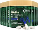 Suplement NAD, NAD Nikotynamid Riboside 900 Mg dla mężczyzn i kobiet, Liposomal NAD + Suplement z Nikotynamid Riboside, Resveratrol & Quercetin, Energia, Boost NAD +, 800 kapsułki