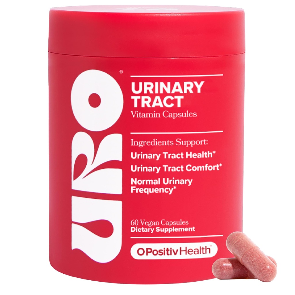 O Pozytiv URO Trakt moczowy Suplement zdrowia dla kobiet, 60 Hrabia (Pack of 1) - Witaminy wsparcia moczu z Pacran Complete Cranberry Extract, D- Mannose, & Witamina C - Wegan & Gluten- Free