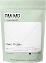 Amy Myers MD Paleo Protein Powder - Truskawki i śmietanka, 20 Słupki - Support funkcji guta kolagenowa - Gluten- Free & Non-Dairy Protein Supplement