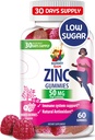 Gummy cynku dla dorosłych - Gummy cynku do żucia dla immunologicznego wsparcia - Potężny naturalny antyoksydant nie- suplement GMO dla dzieci Mężczyźni Kobieta Dorośli