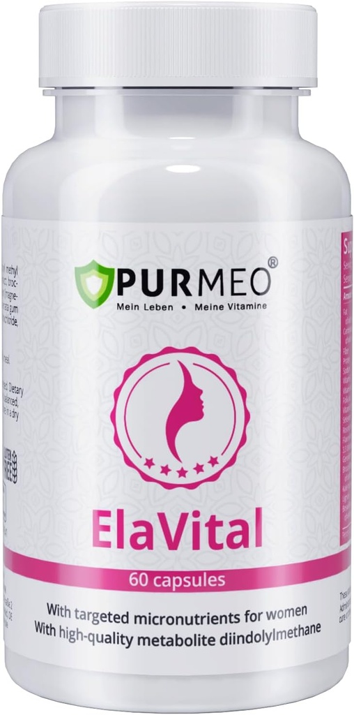 Niemiecki zespół DIM dla kobiet - zaufany przez Marien Apotheke (Est. 1903) - Hormonal Balance & Breast Health Sulforaphane, Flaxseed & Multivitamins - Vegan, 60 Kapsułki