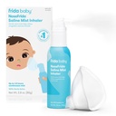 Frida Baby NoseFrida Saline Mist Nasal Inhaler, Decongestant spray for Congestion & Allergy Relief for Babies + Kids, Nasal Saline Spray, Soothes Stuffy Nose & Sore Throat, Zawiera maskę