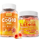 NEVISS Bez cukru CoQ10 Gummies 60 Count + Lutein Gummies 60 Count