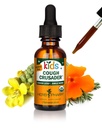Herb Pharm Kids Cough Crusader - Certified Organic Alcohol Free Herbal Liquid Formula dla dzieci, Immune & Throat Comfort Support, 1 fl oz
