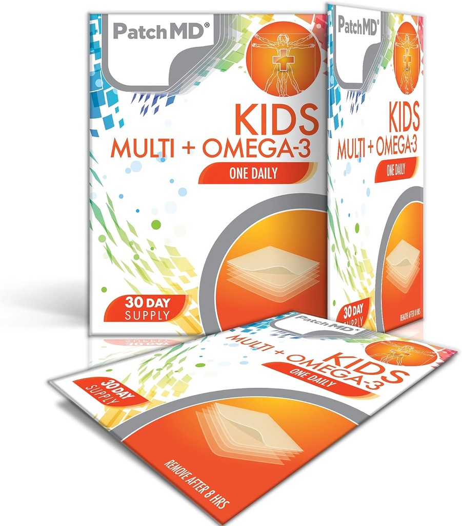 PatchMD Dzieci Multi + Omega-3 Ścieżki tematyczne - 30 Dni dostaw