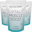 Vital Muscle Boost - Premium myHMB i suplement witaminy D3 dla składników odżywczych - Opatentowany HMB proszek 3000mg- dla zdrowych mięśni, Energia & Wibrant Aktywne Żywość- Wspiera syntezę i siłę białka